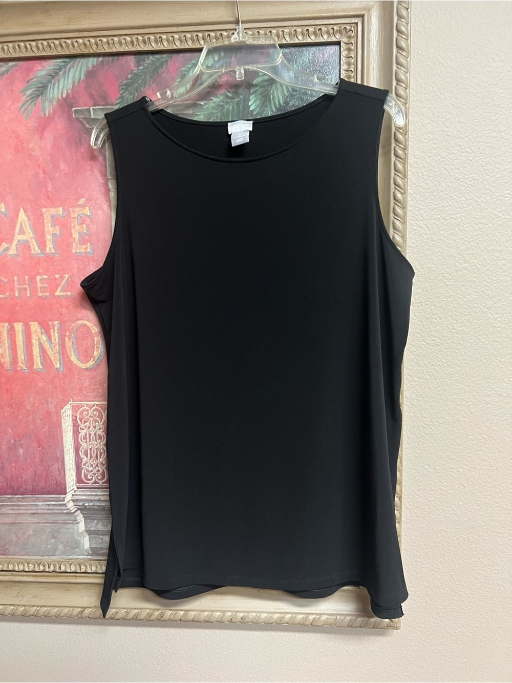 Chico's Black Sleeveless Tank Top